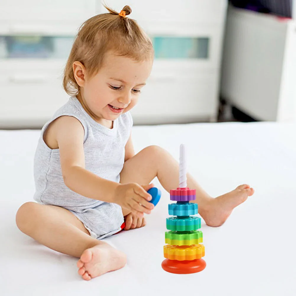 Colorful Spinning Tower – Stack and Learn with Fun