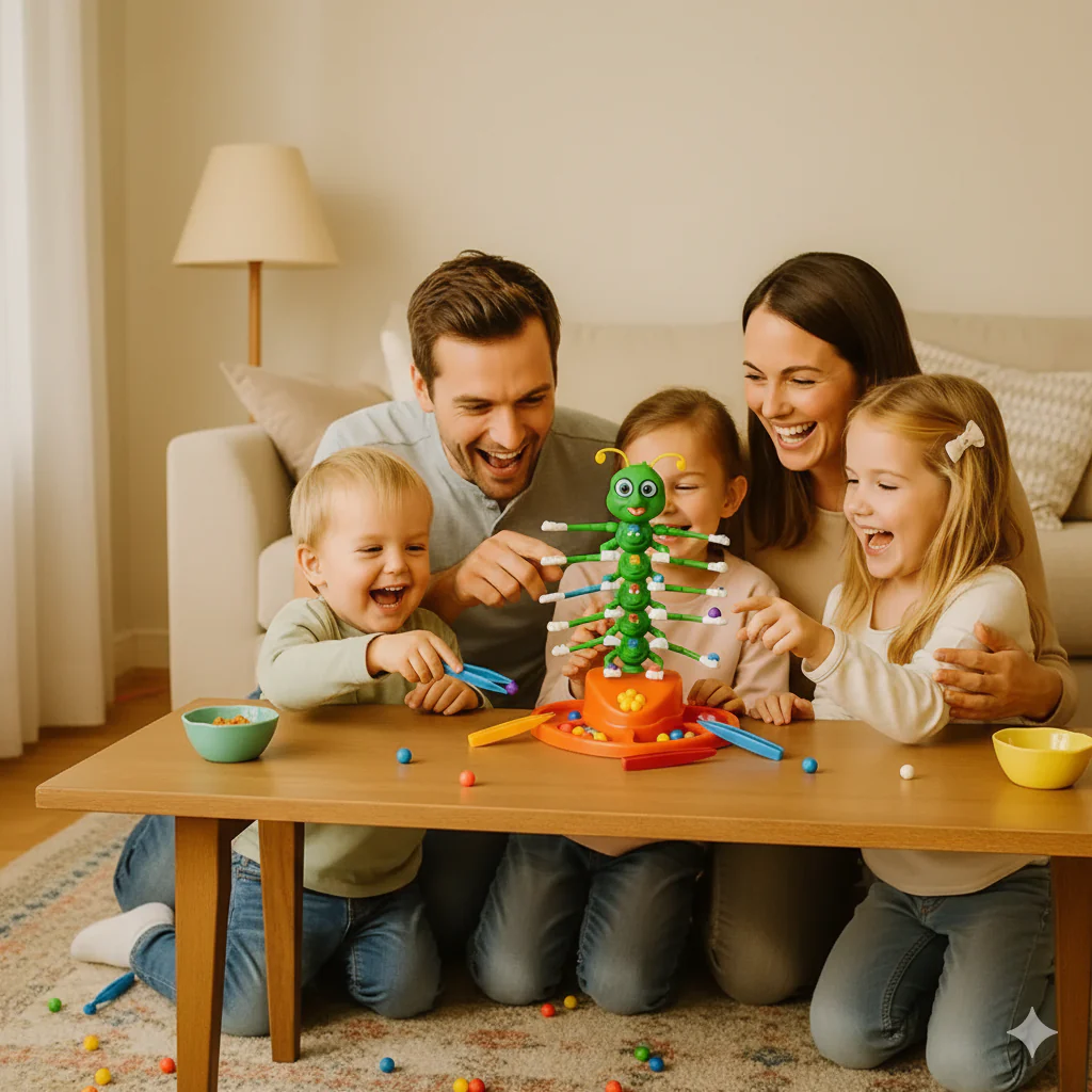 Dancing Caterpillar Family Skill Game