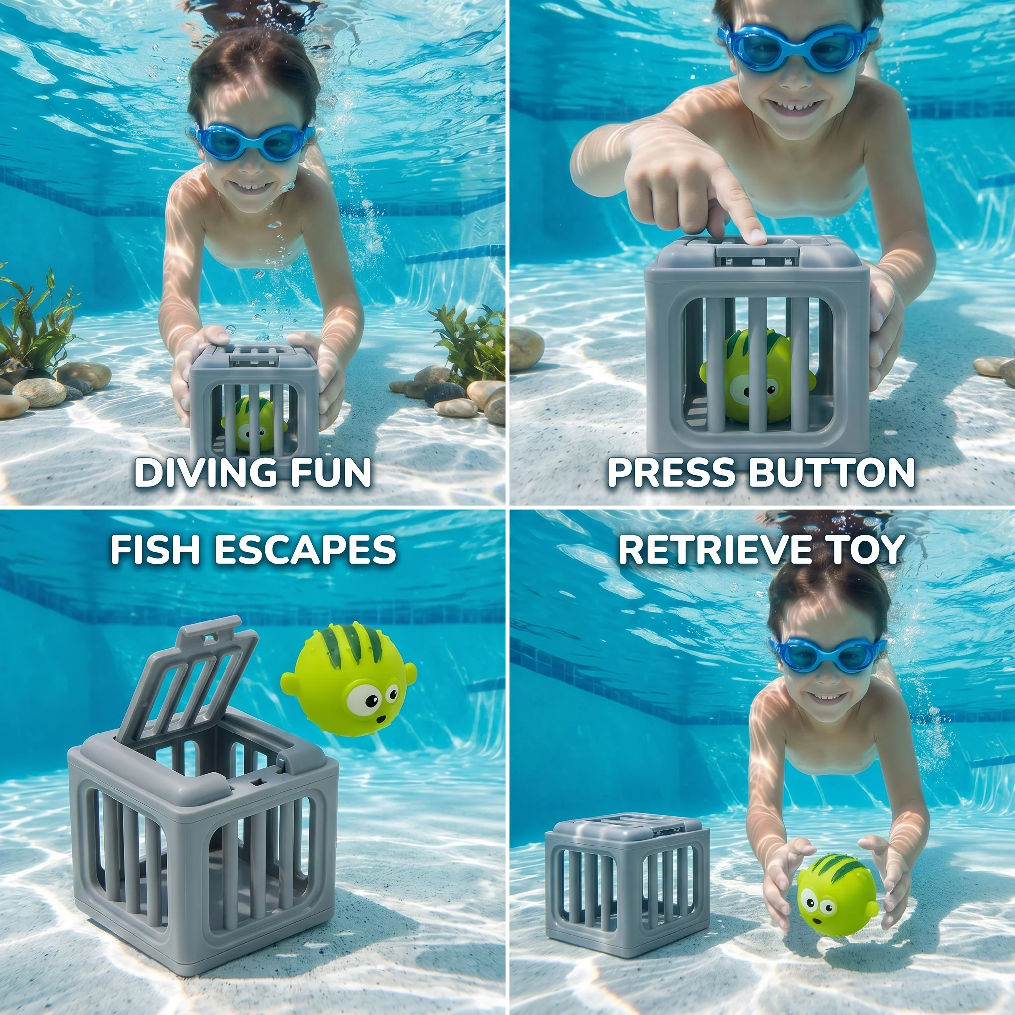 Diving Toy Set with Sinking Animals - Image 4