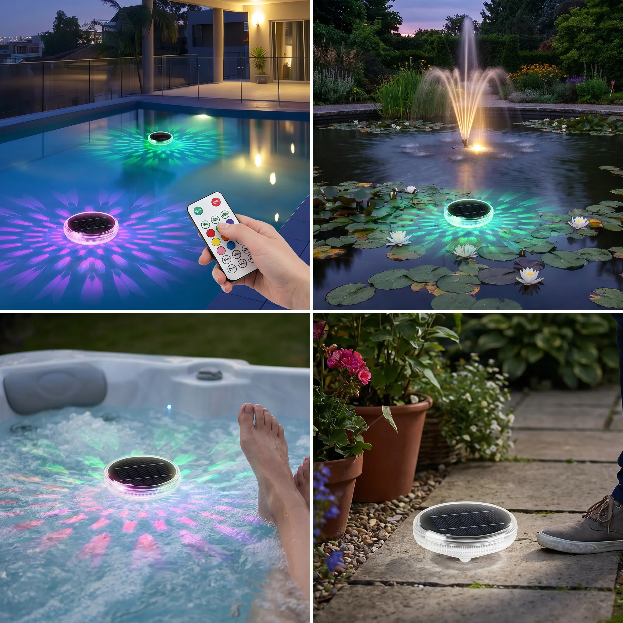 Floating solar LED light with remote control - Image 4