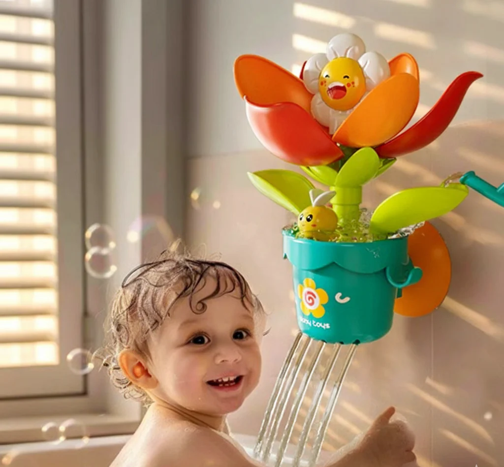 Flower Fun Bath Toy with Watering Can! - Image 2