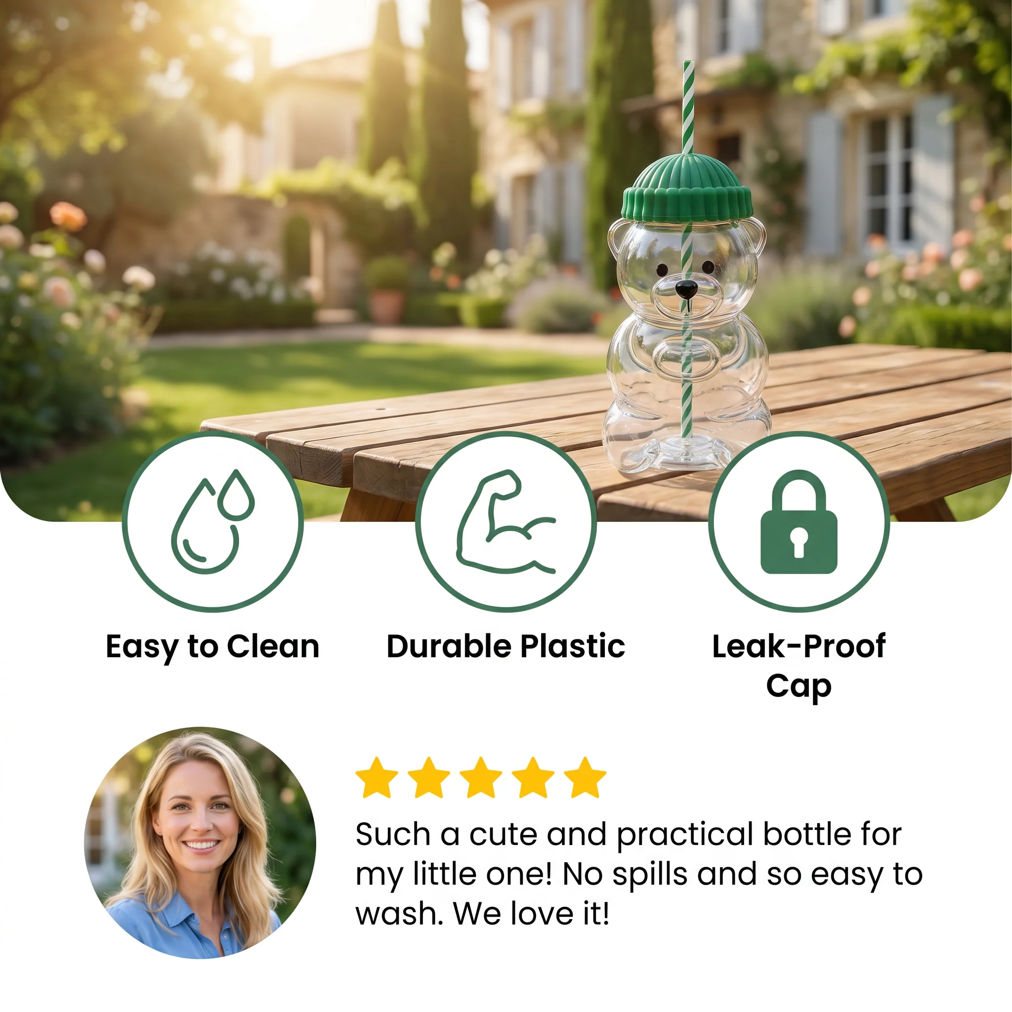 HoneyBear Kids Drinking Bottle - Image 2