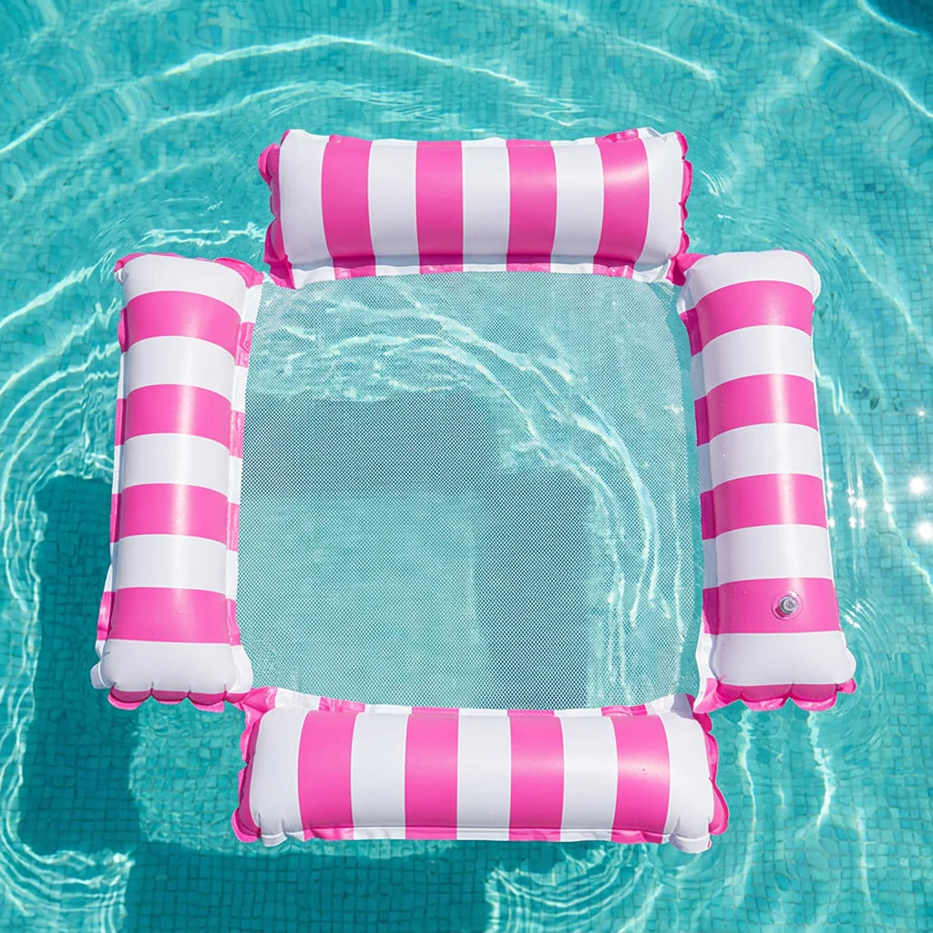 Inflatable water mat with mesh surface – comfortable pool and sun lounger - Image 10