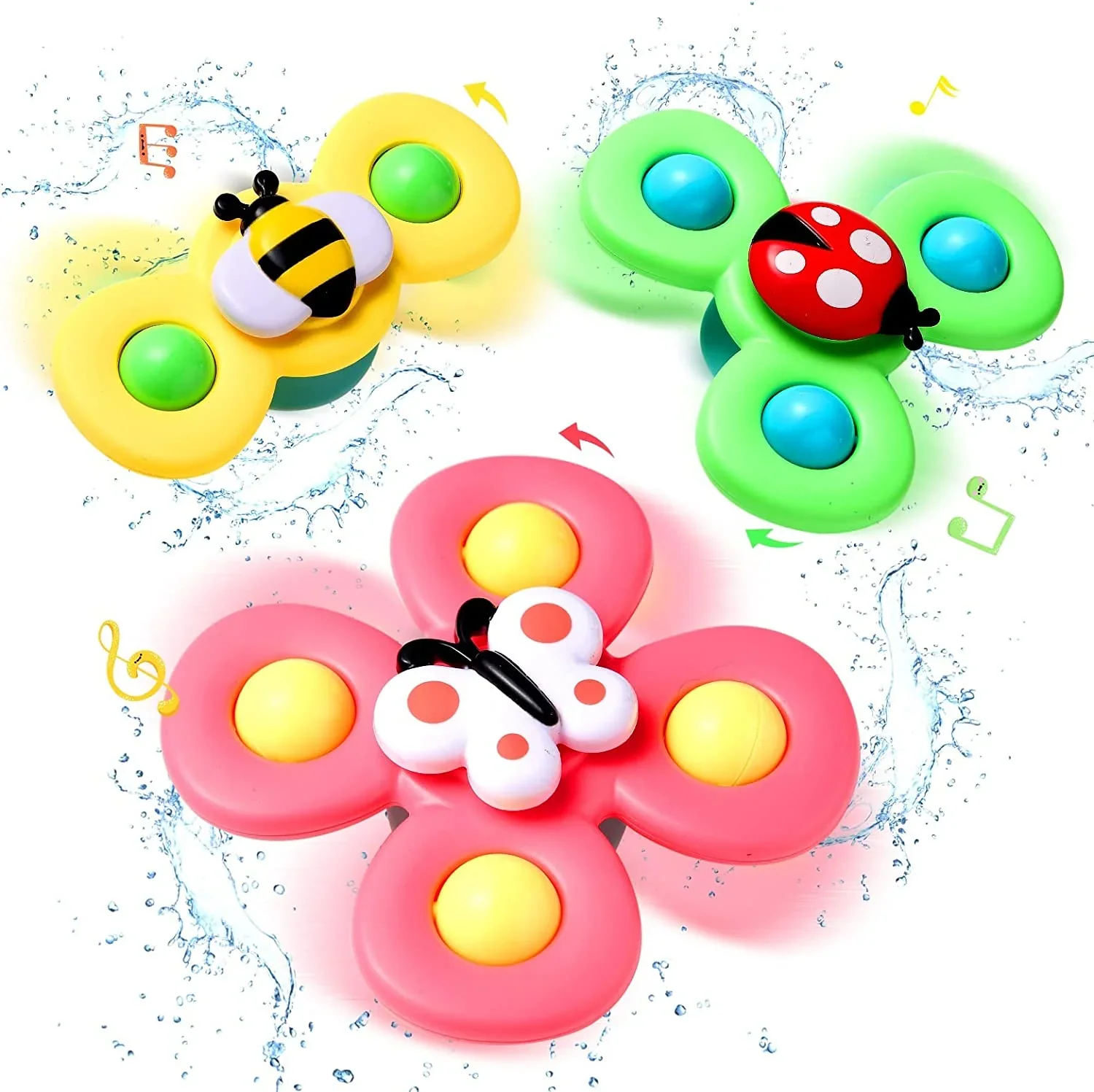 Interactive Bath Spinner Toy | Make Bath Time Fun - Spinning Bath Toy - Image 2