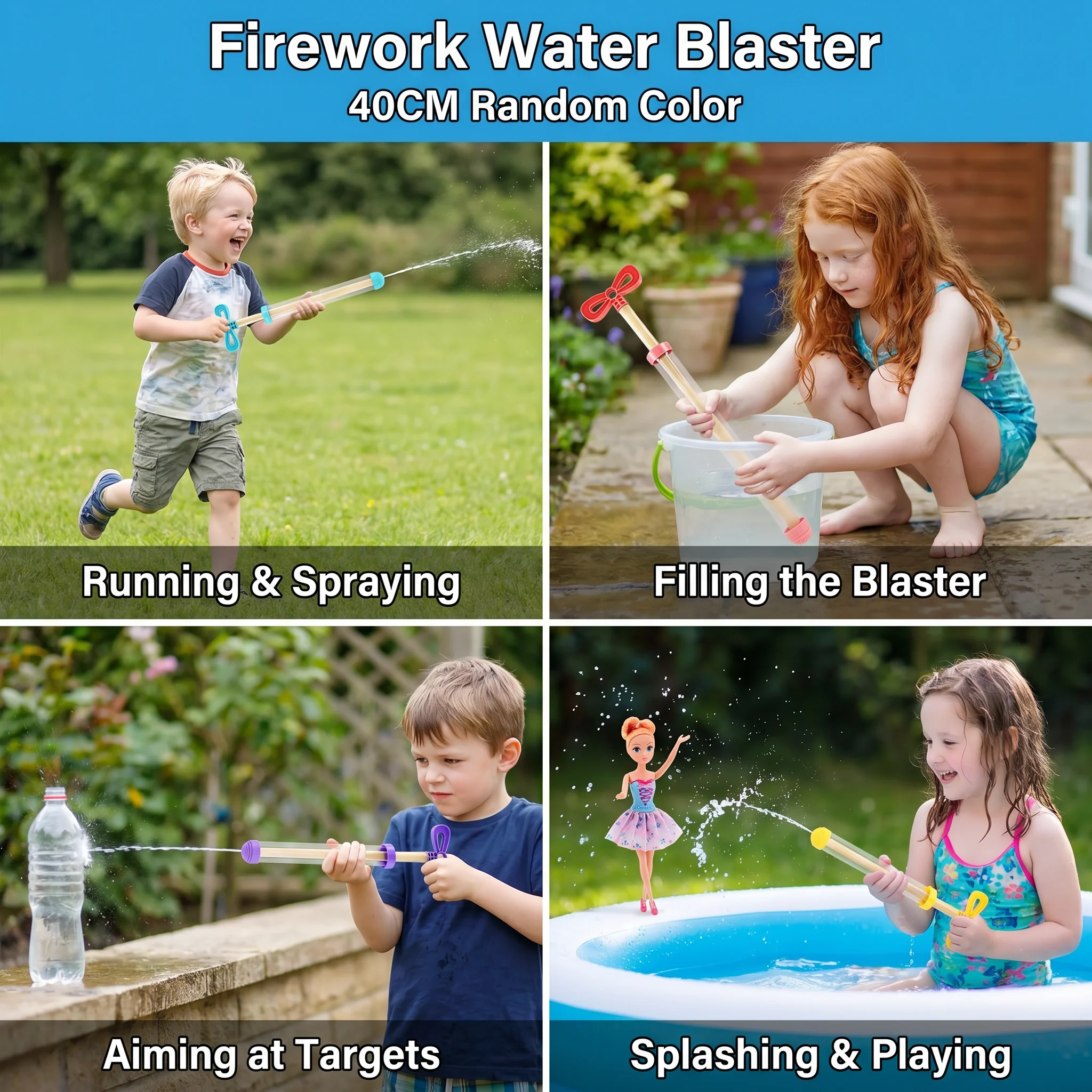 Kids Water Spray Blaster – Handheld Pull Spray Toy for Outdoor Fun - Image 4
