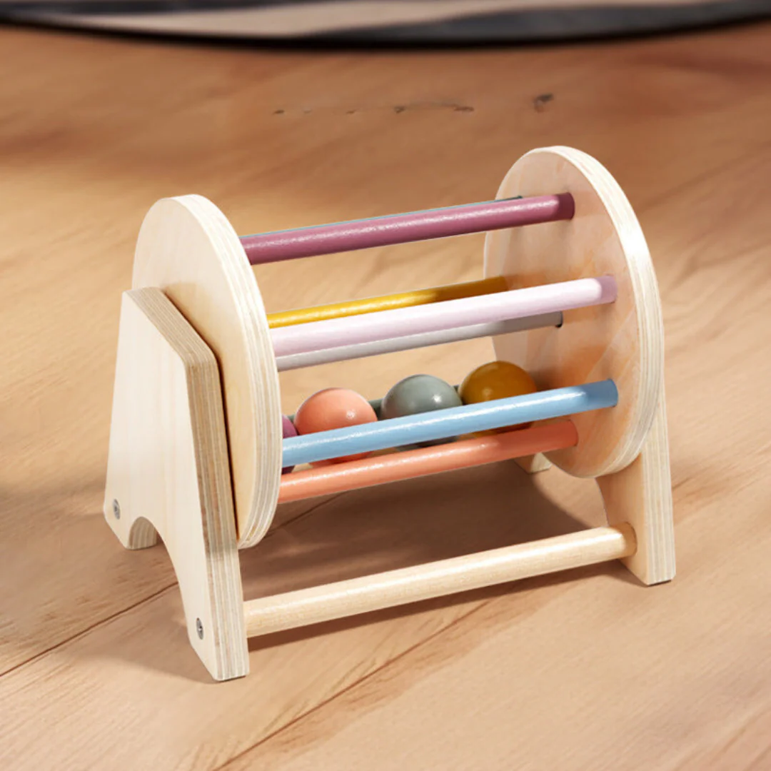 Montessori Wooden Carousel with Balls for Toddlers - Image 5