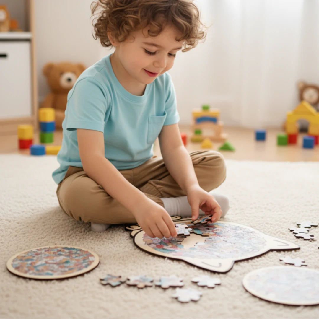 Wooden Cat Shape Puzzle - Image 2